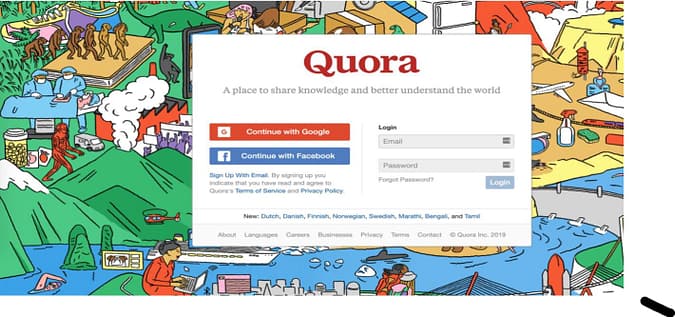 generate leads online with quora